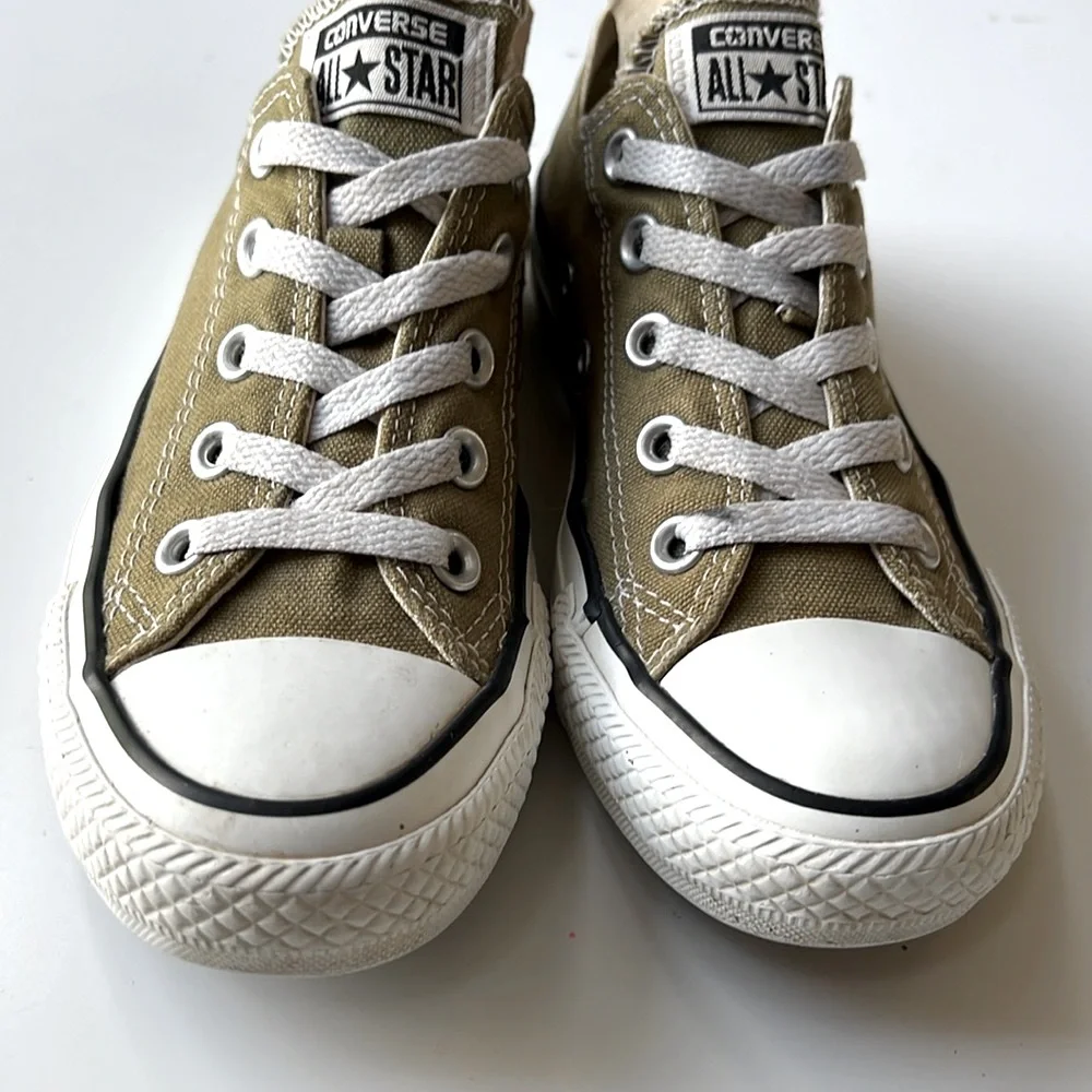 Converse All Star Canvas low top Sneakers Unisex Olive Khaki Dill Green,M3/W5